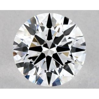 0.6 Carat Round E VVS2 EX GIA Natural Diamond