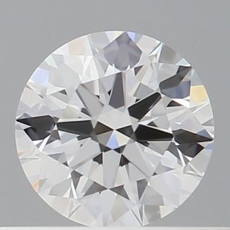 0.43 Carat Round D VVS2 EX GIA Natural Diamond