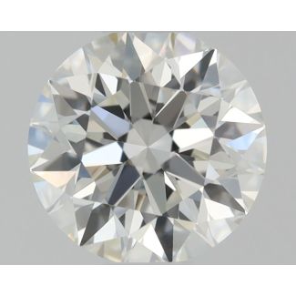 0.34 Carat Round H VVS1 EX GIA Natural Diamond