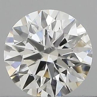 0.34 Carat Round G SI1 EX IGI Natural Diamond