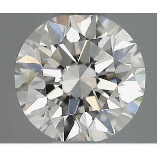 0.51 Carat Round H VVS2 EX HRD Natural Diamond