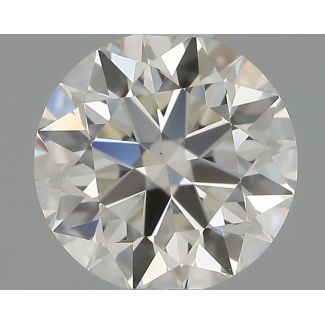 0.61 Carat Round H VS1 EX IGI Natural Diamond