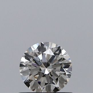 0.50 Carat Round I SI1 EX GIA Natural Diamond