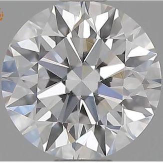 0.52 Carat Round D VS2 EX GIA Natural Diamond