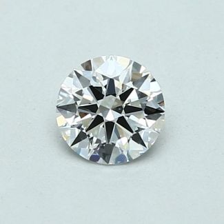 0.5 Carat Round E VVS1 EX GIA Natural Diamond