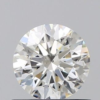 0.7 Carat Round H SI1 EX GIA Natural Diamond