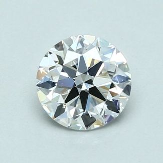 0.9 Carat Round E VVS2 EX GIA Natural Diamond