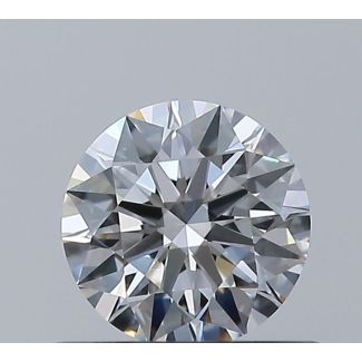 0.45 Carat Round D VS2 EX GIA Natural Diamond