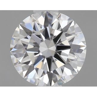 0.43 Carat Round E VVS2 EX GIA Natural Diamond