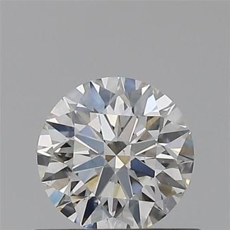 0.50 Carat Round G SI1 EX GIA Natural Diamond