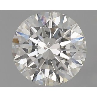 0.5 Carat Round H SI2 EX GIA Natural Diamond