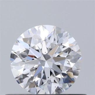 0.51 Carat Round D SI1 EX GIA Natural Diamond