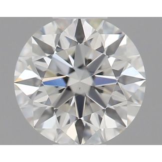 0.31 Carat Round I VS1 EX GIA Natural Diamond