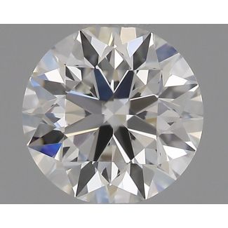 0.41 Carat Round F VVS2 EX GIA Natural Diamond