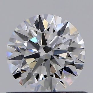 0.55 Carat Round E VVS2 EX GIA Natural Diamond