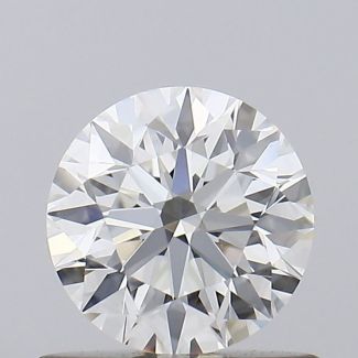 0.62 Carat Round H VVS1 EX GIA Natural Diamond