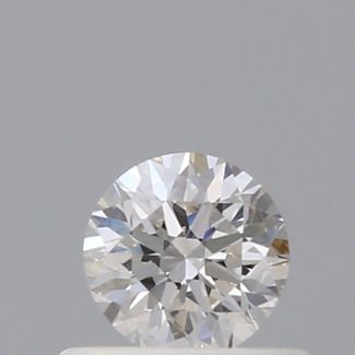 0.40 Carat Round H VVS1 VG EX GIA Natural Diamond