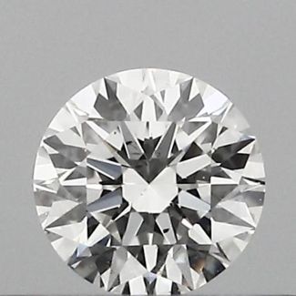 0.33 Carat Round F SI1 EX GIA Natural Diamond