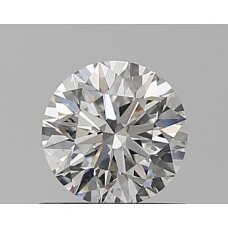 0.53 Carat Round G VS1 EX GIA Natural Diamond