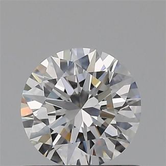 0.58 Carat Round E VVS2 EX GIA Natural Diamond