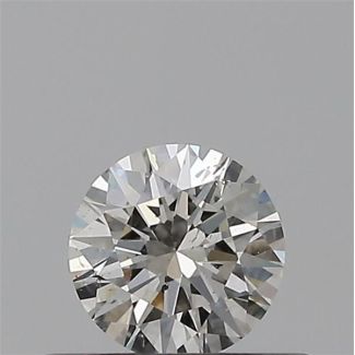 0.30 Carat Round H SI1 EX GIA Natural Diamond