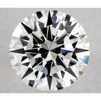 0.56 Carat Round H VVS1 EX GIA Natural Diamond