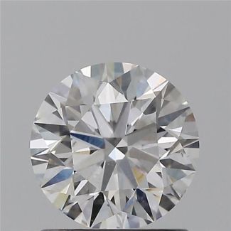 0.90 Carat Round F SI1 EX GIA Natural Diamond