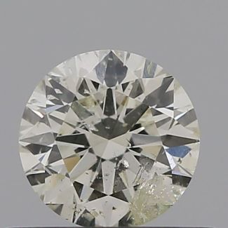 0.40 Carat Round K I2 EX GIA Natural Diamond