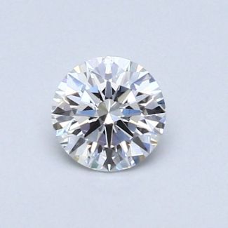 0.44 Carat Round D VS2 EX VG GIA Natural Diamond