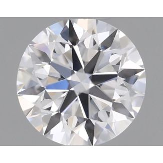 0.4 Carat Round D VVS2 EX GIA Natural Diamond