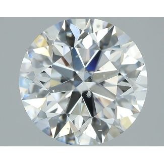 2.01 Carat Round E SI2 EX GIA Natural Diamond