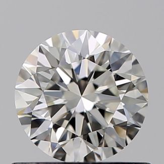 0.60 Carat Round I VVS2 VG EX GIA Natural Diamond