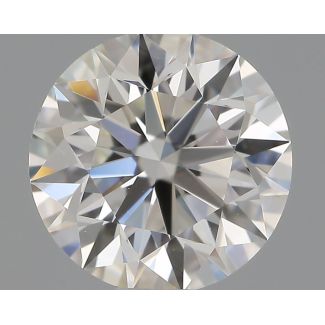 0.8 Carat Round I VVS2 EX GIA Natural Diamond