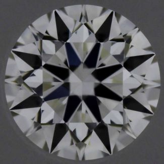 0.34 Carat Round H VVS2 EX GIA Natural Diamond