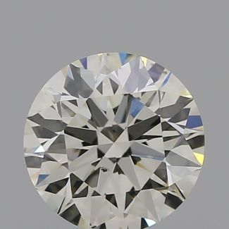 0.51 Carat Round J VS2 EX VG IGI Natural Diamond