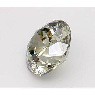 0.42 Carat Round Fancy Yellowish Green SI1 GD GIA Natural Diamond