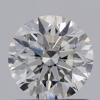 0.80 Carat Round H VS1 EX GIA Natural Diamond