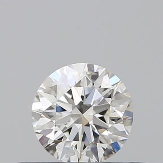 0.35 Carat Round H VVS2 EX GIA Natural Diamond