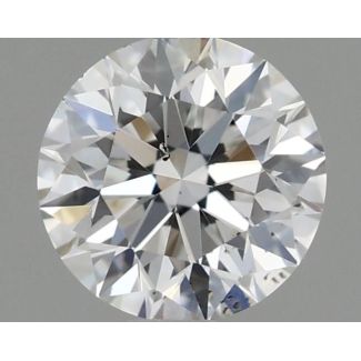 0.5 Carat Round E SI1 EX GIA Natural Diamond