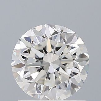 1.0 Carat Round F VVS2 GD EX GIA Natural Diamond