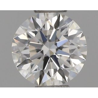 0.35 Carat Round H VVS2 EX VG GIA Natural Diamond