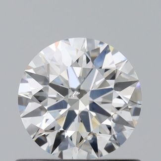 0.59 Carat Round G SI2 EX GIA Natural Diamond