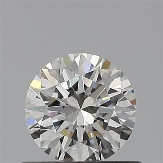 0.50 Carat Round H VVS2 EX IGI Natural Diamond