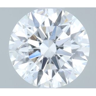 0.5 Carat Round F SI1 EX GIA Natural Diamond