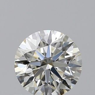 0.53 Carat Round K VVS2 EX GIA Natural Diamond