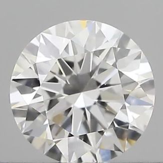 0.40 Carat Round E VVS2 EX GIA Natural Diamond