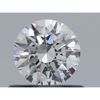 0.5 Carat Round H VS1 EX GD GIA Natural Diamond