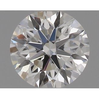 0.37 Carat Round F VVS1 EX GIA Natural Diamond