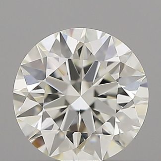 0.43 Carat Round H VVS1 EX IGI Natural Diamond