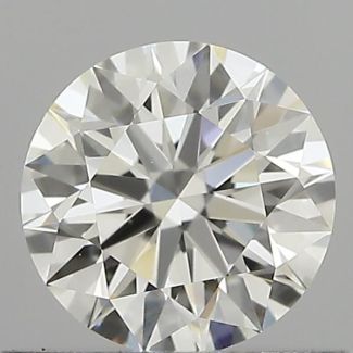 0.56 Carat Round H VVS2 EX IGI Natural Diamond